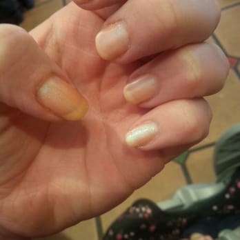 Nails By Honey - Coral frost shellac - Nail Salons Near Me - El Cajon, California