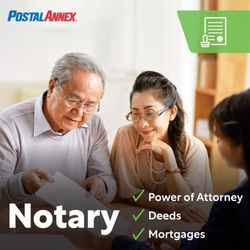 Postal Annex - Notary services are available during all business hours with no appointment required, walk-ins are welcomed. Make sure to bring ID/passport.