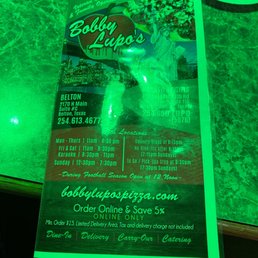 the menu