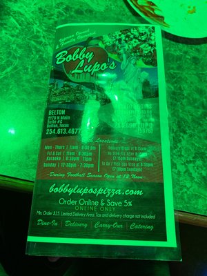 Menu photo 2 Bobby Lupo's Pizzeria Harker Heights, TX