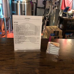 The beer list and the flight chits The beer list and the flight chits