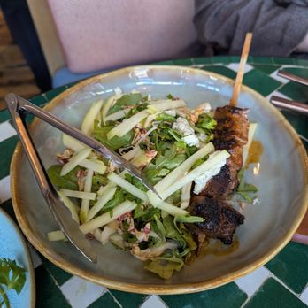 Valley Goat - beef skewer chicory salad - New American Near Me - Sunnyvale, California Valley Goat - beef skewer chicory salad - New American Near Me - Sunnyvale, California