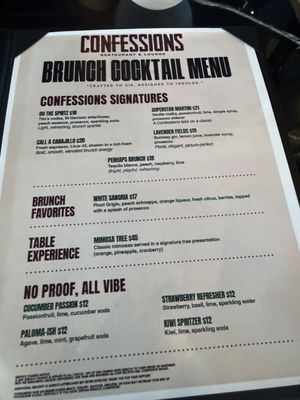 Menu photo 1 Confessions Houston, TX Menu photo 1 Confessions Houston, TX