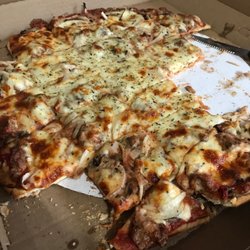 Coluta's Pizza - X large Coluta's special no green peppers xtra sauce! Xcellent (sorry I was really hungry before taking pic)