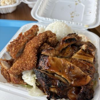 Ono Hawaiian BBQ - Teriyaki Chicken and Chicken Katsu Steamed Rice and Macaroni Salad (2) - Hawaiian Near Me - Lancaster, California Ono Hawaiian BBQ - Teriyaki Chicken and Chicken Katsu Steamed Rice and Macaroni Salad (2) - Hawaiian Near Me - Lancaster, California