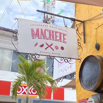 Machete - Sign - Mexican Near Me - San Miguel, ROO