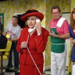 Shear Madness - A Comedy Whodunit - Mrs Shubert takes a mysterious phone call.