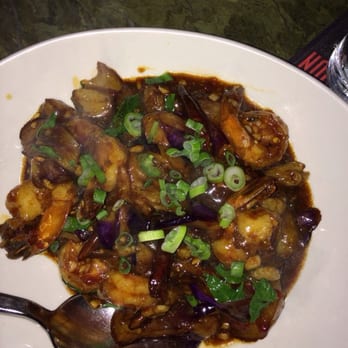 Rangoon Ruby - Garlic Shrimp & Eggplant. Very yummy but way overpriced and portion is small. - Asian Fusion Near Me - Palo Alto, California Rangoon Ruby - Garlic Shrimp & Eggplant. Very yummy but way overpriced and portion is small. - Asian Fusion Near Me - Palo Alto, California
