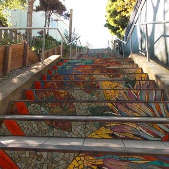 Hidden Garden Steps - Public Art Near Me - San Francisco, California Hidden Garden Steps - Public Art Near Me - San Francisco, California