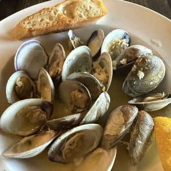 The Blind Pelican - Steamed Clams in White Wine Butter Sauce - Seafood Near Me - Holly Springs, North Carolina The Blind Pelican - Steamed Clams in White Wine Butter Sauce - Seafood Near Me - Holly Springs, North Carolina
