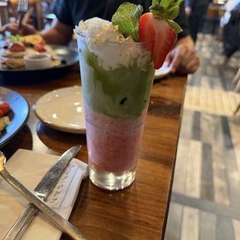 Surisan - Iced Strawberry Matcha Latte - Korean Near Me - San Francisco, California Surisan - Iced Strawberry Matcha Latte - Korean Near Me - San Francisco, California