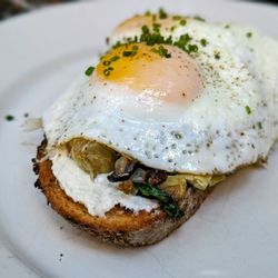 Juliette Restaurant - February 4, 2024; Eggs Forestiere ($20).
