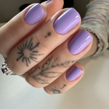 Julia Nails La - Purple Russian Manicure!! Perfect to brighten your summer mood and remain stunning for weeks on end. - Nail Technicians Near Me - Encino, California