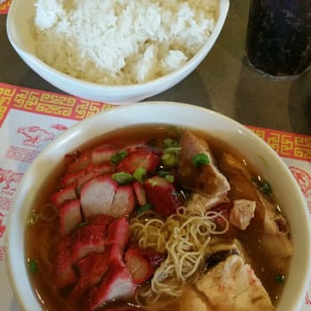 First Chinese BBQ - B-B-Q pork and chicken noodle soup - Barbeque Near Me - Arlington, Texas First Chinese BBQ - B-B-Q pork and chicken noodle soup - Barbeque Near Me - Arlington, Texas