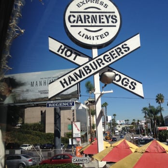 Carney's Restaurant - Sign out front - Burgers Near Me - Los Angeles, California Carney's Restaurant - Sign out front - Burgers Near Me - Los Angeles, California
