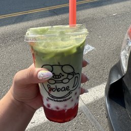 Strawberry Matcha Latte