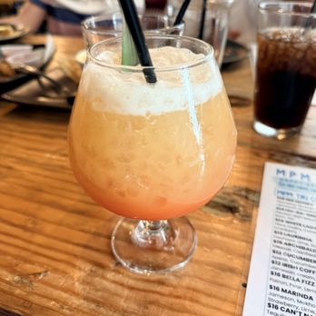 MPM Tiki Bar - mai tai cocktail - while too sweet for me, it was very tasty and refreshing. - Asian Fusion Near Me - Glen Allen, Virginia