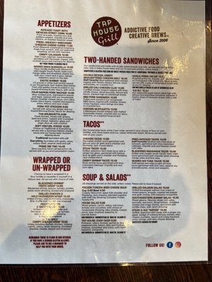 Menu photo 2 Tap House Grill Algonquin Algonquin, IL
