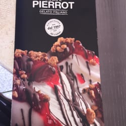 Pierrot - Front of menu