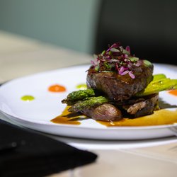 Electric Playhouse - Steak entree at an immersive dinner