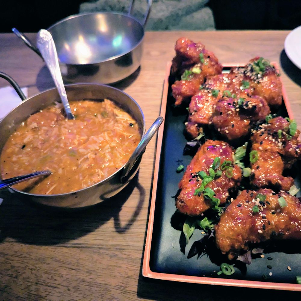 Gumbo. Wings.