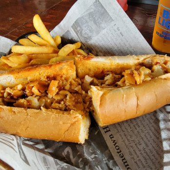 Prohibition's Bar & Restaurant - "Bangin chicken cheesesteak" - really good. The bangin sauce was like a tai chilli, but it really worked. - Tacos Near Me - Hammonton, New Jersey Prohibition's Bar & Restaurant - "Bangin chicken cheesesteak" - really good. The bangin sauce was like a tai chilli, but it really worked. - Tacos Near Me - Hammonton, New Jersey