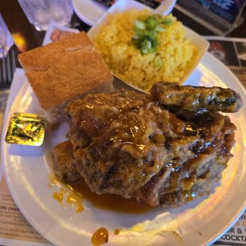 Dallas BBQ - Chelsea - Half Chicken Honey Basted with Yellow Rice - Barbeque Near Me - New York, New York Dallas BBQ - Chelsea - Half Chicken Honey Basted with Yellow Rice - Barbeque Near Me - New York, New York