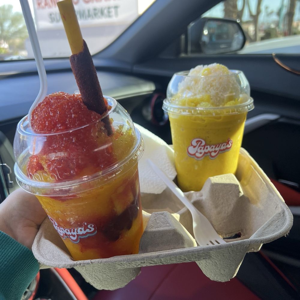 Papaya's - mangonada and raspado de vanilla - Juice Bars & Smoothies Near Me - Desert Hot Springs, California Papaya's - mangonada and raspado de vanilla - Juice Bars & Smoothies Near Me - Desert Hot Springs, California