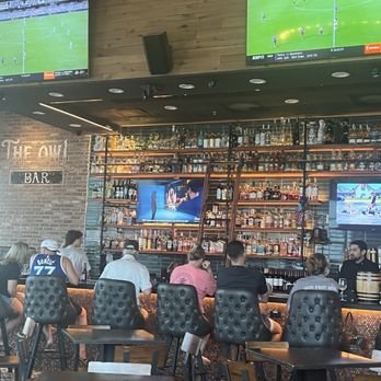 The Owl Bar - Bar area with huge selection - Pizza Near Me - Frisco, Texas The Owl Bar - Bar area with huge selection - Pizza Near Me - Frisco, Texas