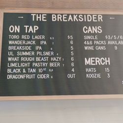 Breakside Brewery: Breaksider Beer Cart - The Toro Red is very good and unique...