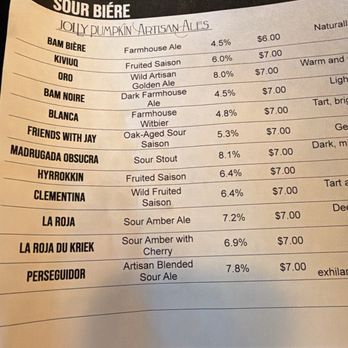 Jolly Pumpkin Artisan Ales + Kitchen - Beers - Breweries Near Me - Dexter, Michigan Jolly Pumpkin Artisan Ales + Kitchen - Beers - Breweries Near Me - Dexter, Michigan