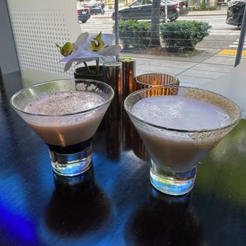 Tidal+ - Flan martini and matcha martini with oat milk - Seafood Near Me - Seattle, Washington Tidal+ - Flan martini and matcha martini with oat milk - Seafood Near Me - Seattle, Washington