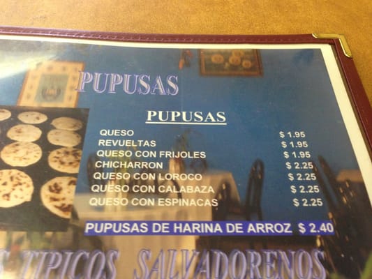 Menu photo 5 Pupuseria Comalapa Anaheim, CA