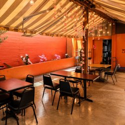 Comfortable indoor dining for family and friends.