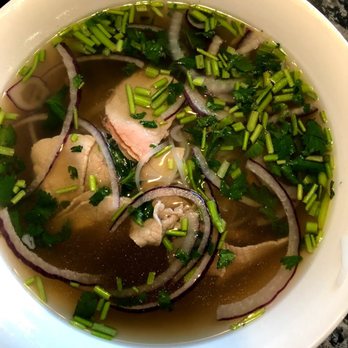 Pho Apple - Bleh, the cilantro stems chopped up like that were not good at all. Broth, you can see in the picture, does not have a single trace of oil. - Vietnamese Near Me - Plano, Texas Pho Apple - Bleh, the cilantro stems chopped up like that were not good at all. Broth, you can see in the picture, does not have a single trace of oil. - Vietnamese Near Me - Plano, Texas