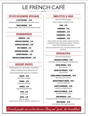 Menu photo 8 Le French Cafe Boulder, CO