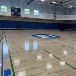 JCC of Greater Baltimore - Indoor basketball court #2 with track upstairs