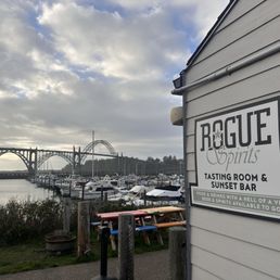 Exterior photo of Rogue Spirits Sunset Bar - Newport, Oregon Exterior photo of Rogue Spirits Sunset Bar - Newport, Oregon
