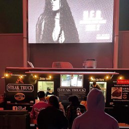 a woman on the screen