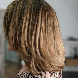 Our guest Leslie desired a balayage and Jasmine rocked this color