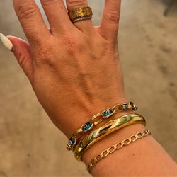 Bidrussian Jewelry - Protector eye (ward evil) 14k gold bracelet