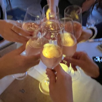Bouchon - Sparkling rose before the first course. - French Near Me - Santa Barbara, California