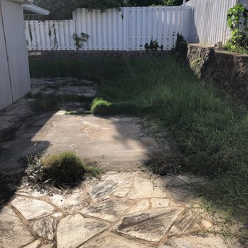 R&J Yard and Maintenance Service - a broken patio - Landscaping Near Me R&J Yard and Maintenance Service - a broken patio - Landscaping Near Me