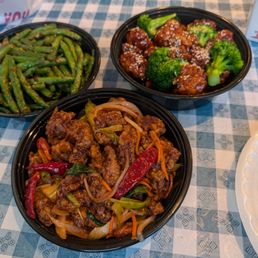 General Tso Chicken, Szechuan String Beans, Crispy Beef General Tso Chicken, Szechuan String Beans, Crispy Beef