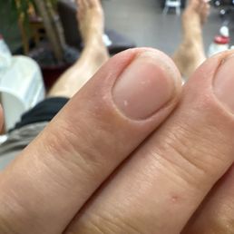 Very detailed cuticle trimming Very detailed cuticle trimming