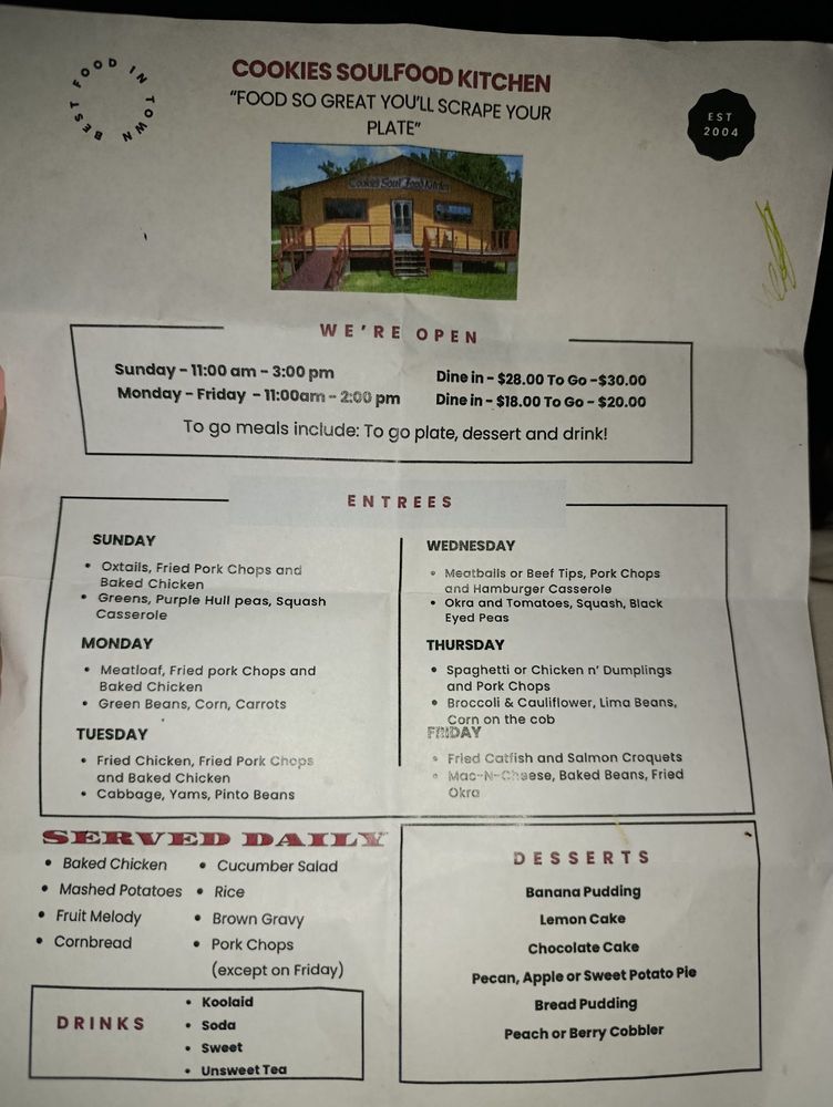 Cookie's Soul Food Kitchen Logo