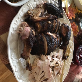 Big Mikes BBQ - Brew N Que smoked turkey ready for the table - Southern Near Me - Cary, North Carolina