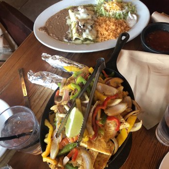 Maria Bonita - Chicken Fajitas and 2 Chicken Enchiladas - Mexican Near Me - Orem, Utah