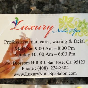 Luxury Nails Spa - Business Card - Nail Salons Near Me - San Jose, California Luxury Nails Spa - Business Card - Nail Salons Near Me - San Jose, California