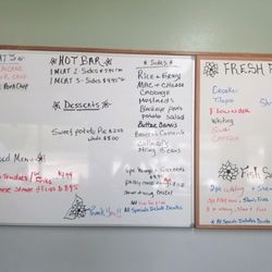 Sunday Morning’s Restaurant & Cafe - Menu board(meats and sides change everyday)
